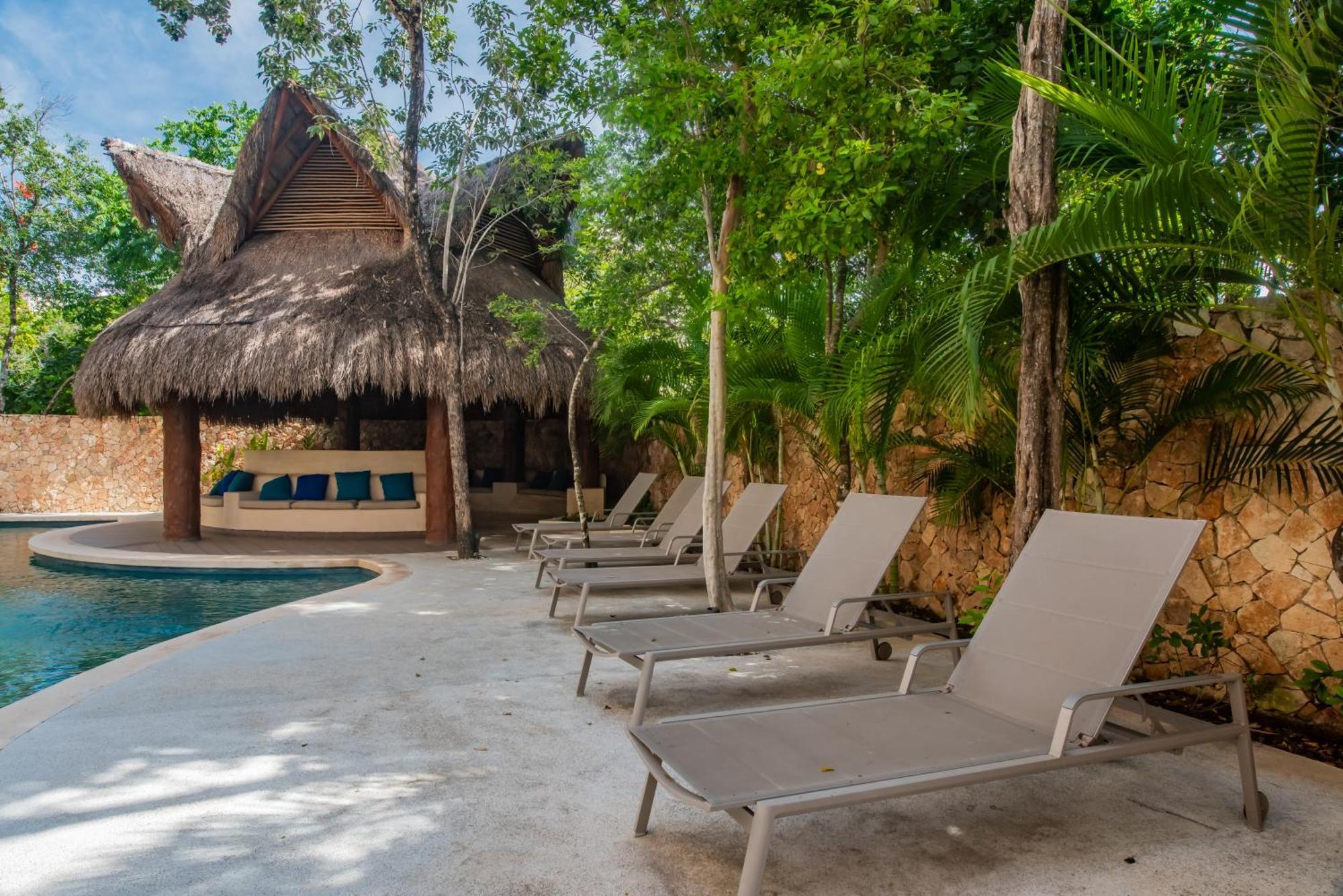 Luxury Aldea Zama 2Bed - 2Bat Apartment Private Terrace & Swim Up Tulum Pueblo Buitenkant foto